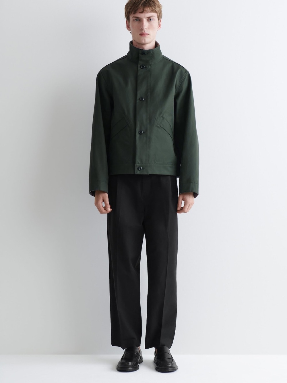 COS REVERSIBLE MOCK-NECK JACKET SIZE S